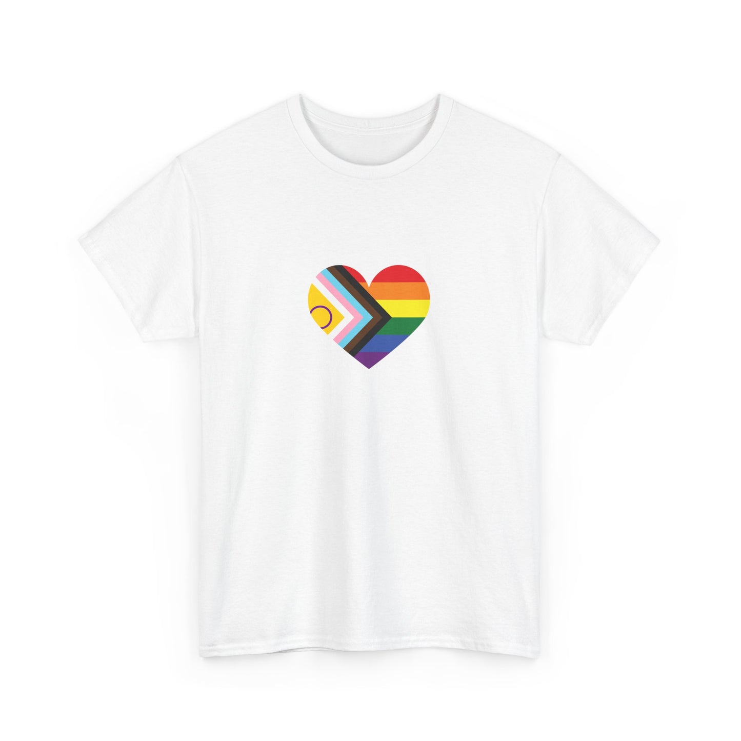 Pride Heart Unisex Heavy Cotton Tee - Celebrate Love and Identity