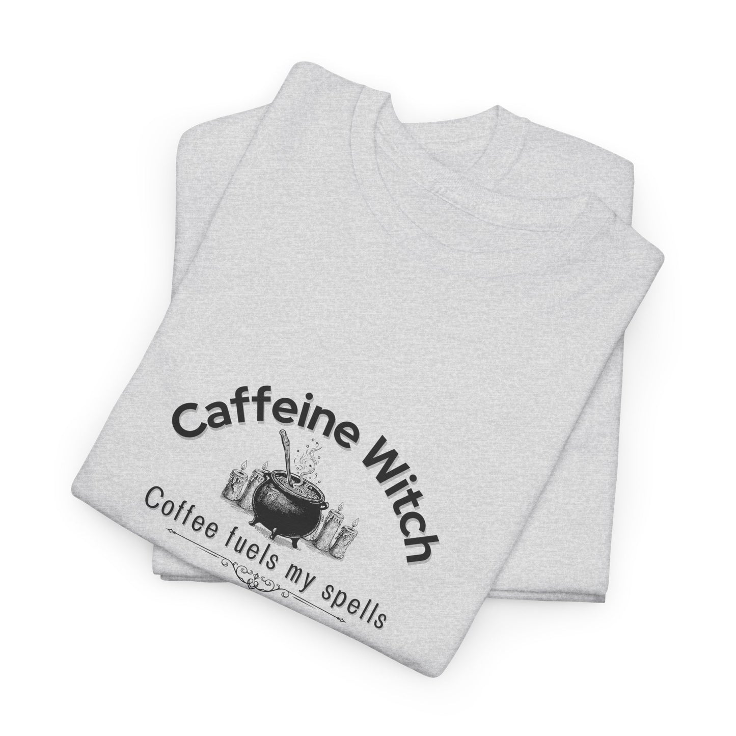 Caffeine Witch, Coffee Fuels My Spells Halloween Shirt