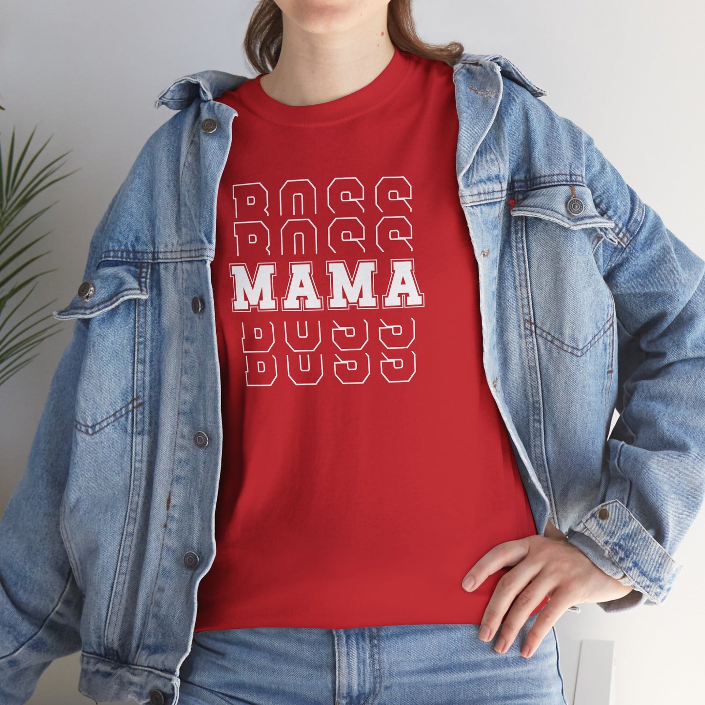 Boss Mama Unisex Heavy Cotton Tee - Empowering Mother's Day Gift
