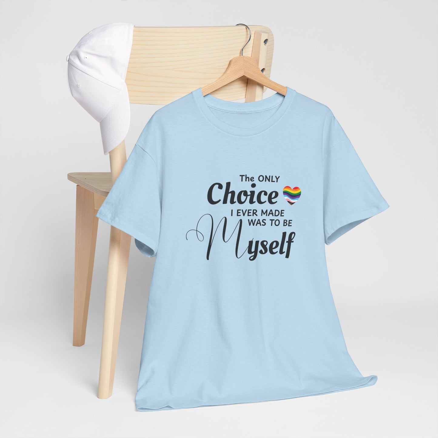 Be Yourself - Pride Message Unisex Heavy Cotton Tee