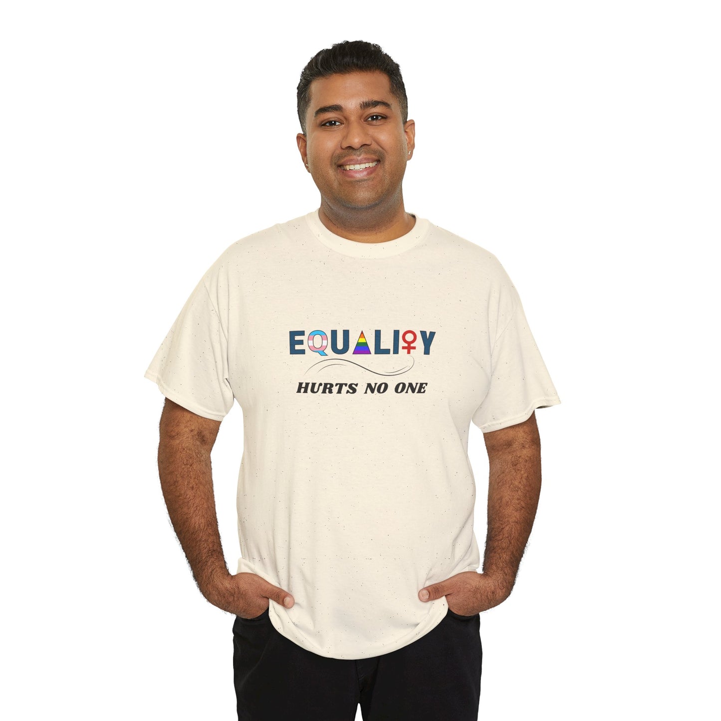 Equality Hurts No One Unisex Heavy Cotton Tee - Comfortable and Stylish Statement Shirt for Every Occasion