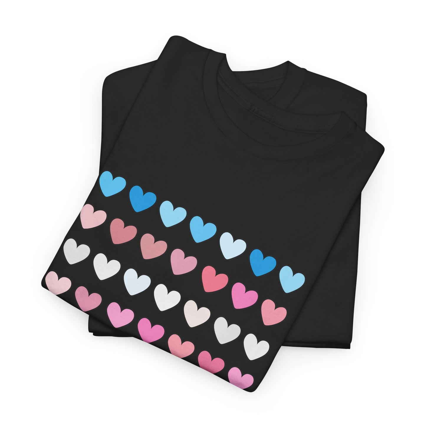 Trans Flag Love - Unisex Heavy Cotton Tee
