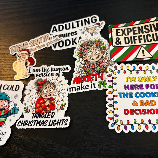 Christmas Sticker Pack - 9 Piece