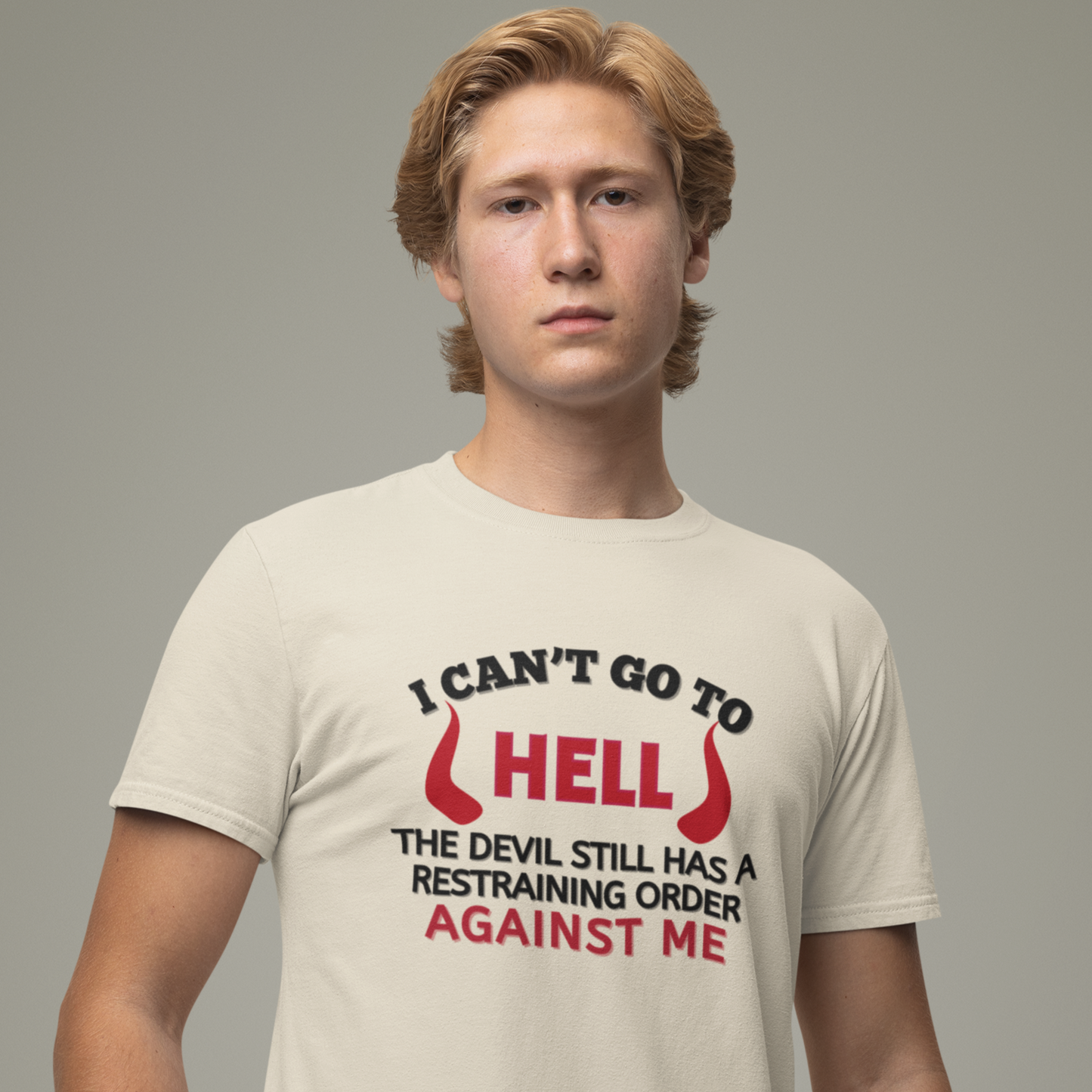 Devil restraining order - T-shirt