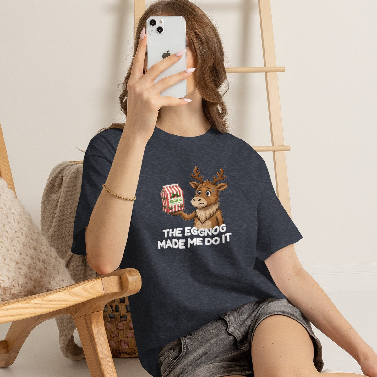 The Eggnog Made Me Do It Shirt