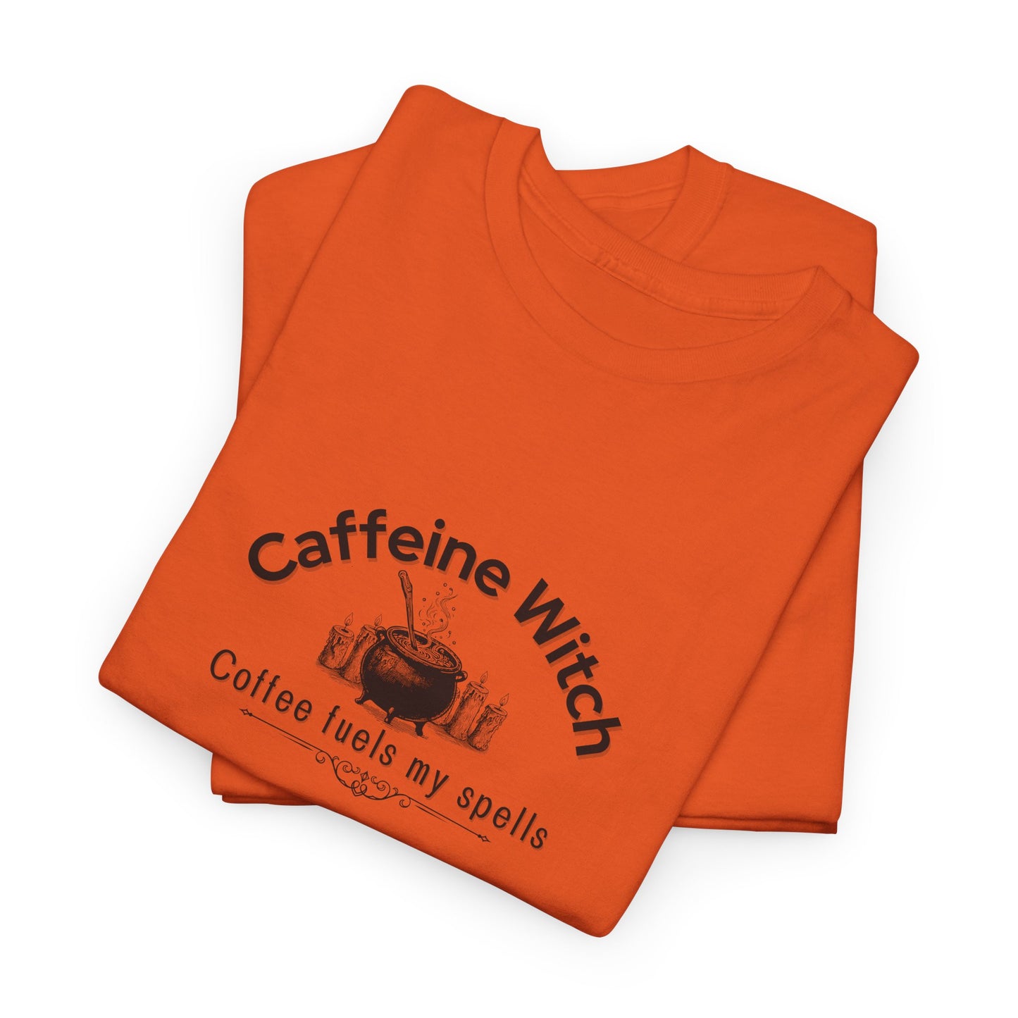Caffeine Witch, Coffee Fuels My Spells Halloween T-Shirt