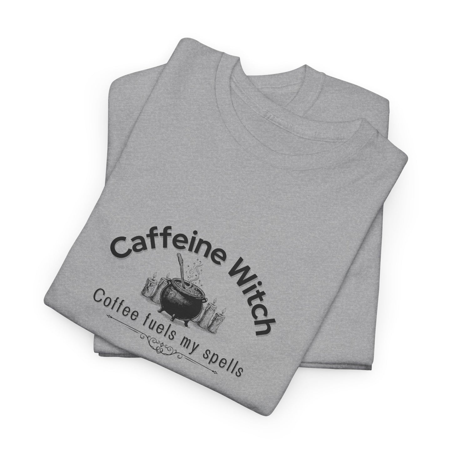 Caffeine Witch, Coffee Fuels My Spells Halloween T-Shirt