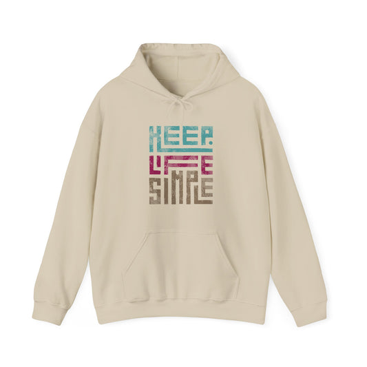 Keep Life Simple Geometric Hoodie