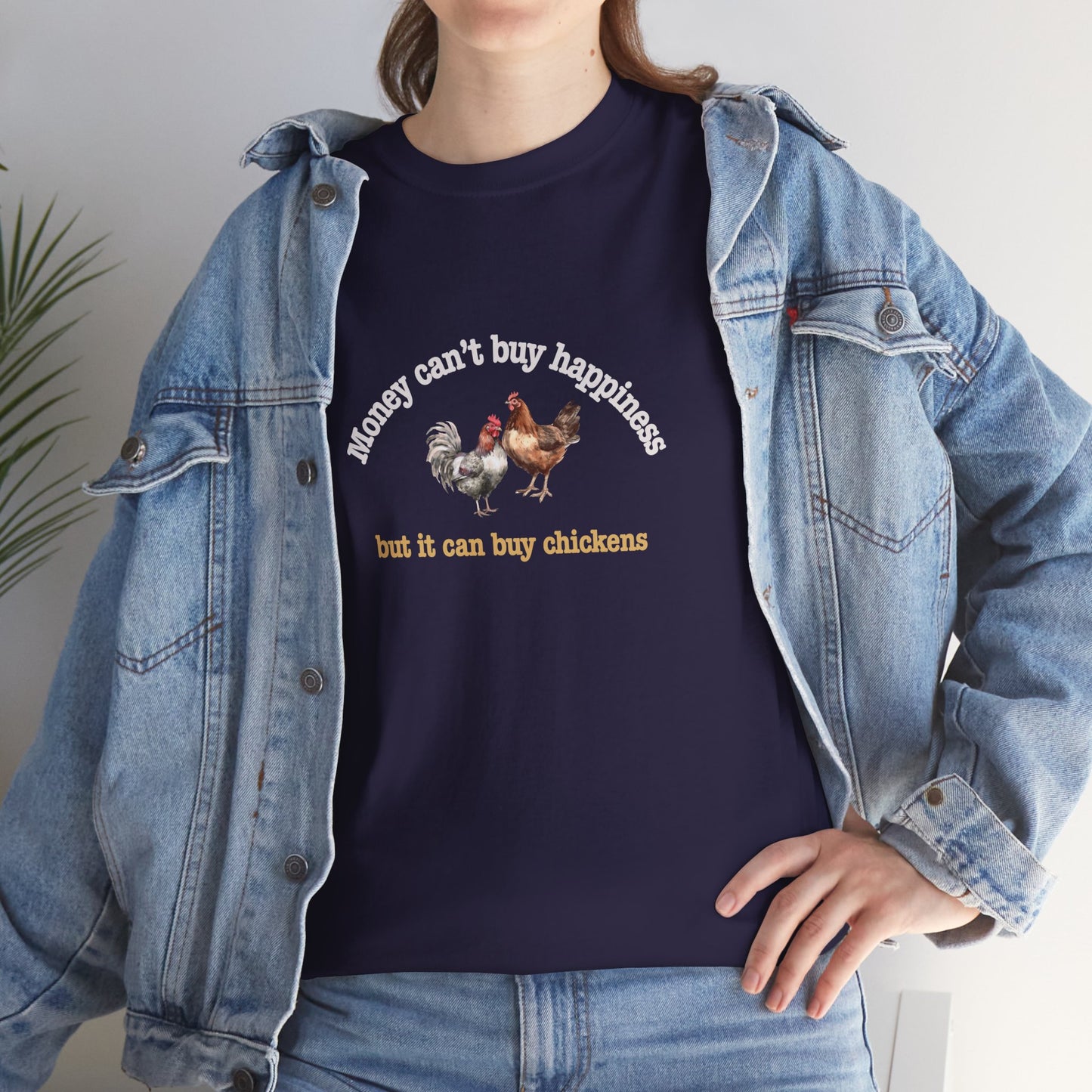 Funny Chicken Tee, Humorous Unisex Cotton Shirt