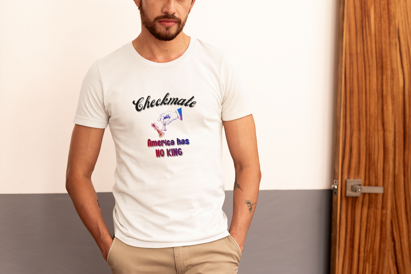 Checkmate America has NO KING; Political Shirt