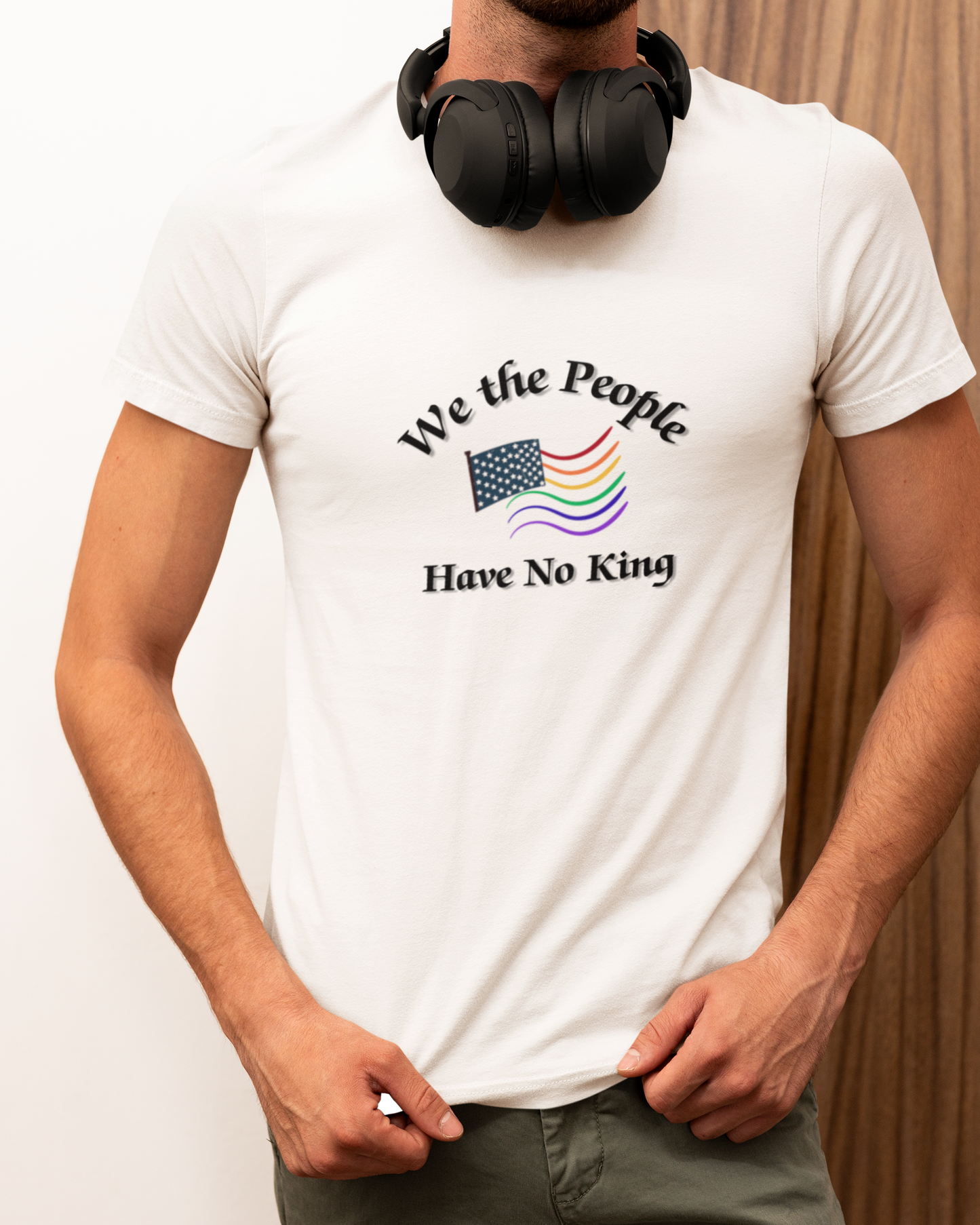 No Kings Pride - Patriotic Unisex Heavy Cotton Tee