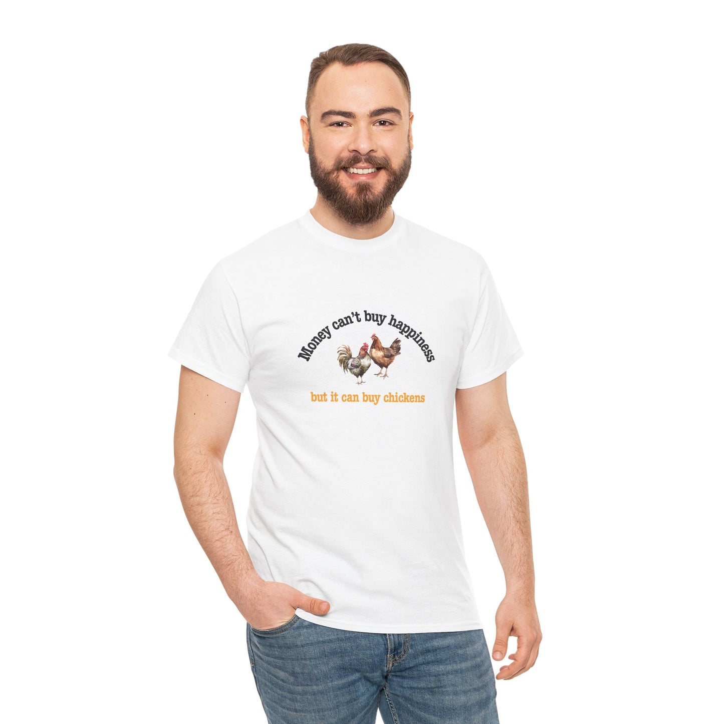 Funny Chicken Tee, Humorous Unisex Cotton Shirt