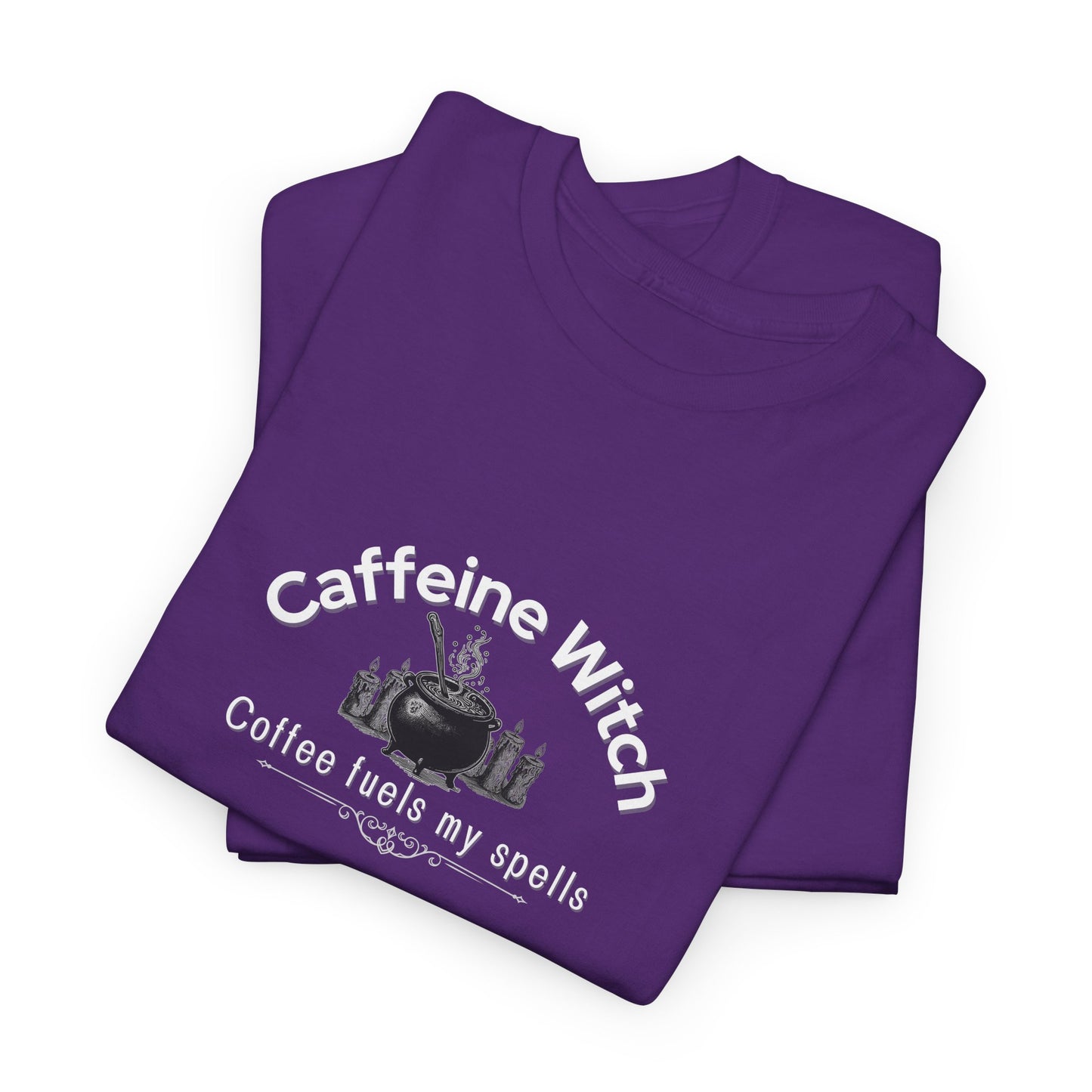 Caffeine Witch, Coffee Fuels My Spells Halloween T-Shirt