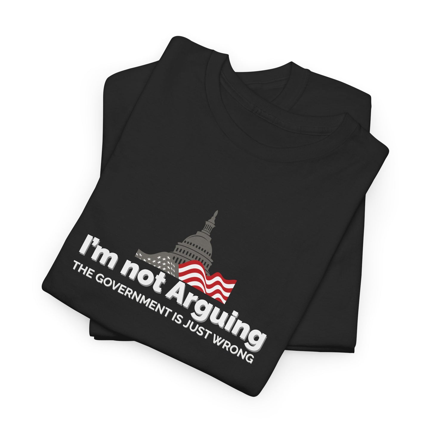 I'm Not Arguing, The Government is Just Wrong Tee, Political Humor
