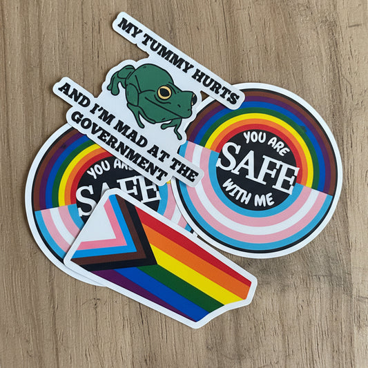 Safe with Me Pride Sticker