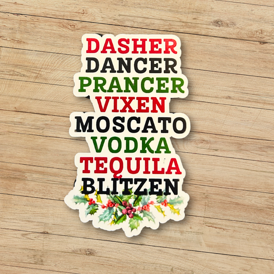 Dasher, Dancer Sticker
