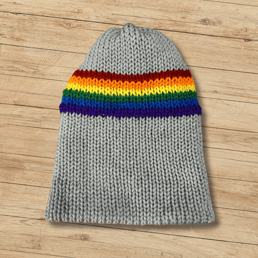 Hand Knitted Double Sided Sotcking Hat