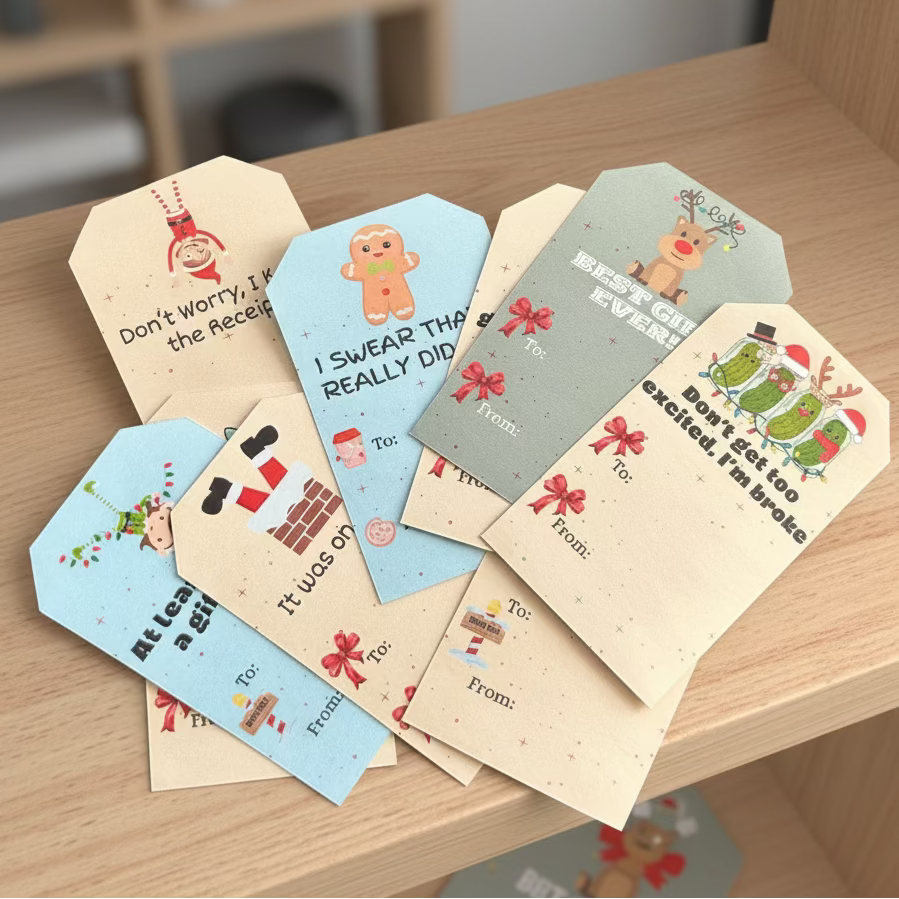Snarky Gift Tag Stickers – Sunflower Design Barn