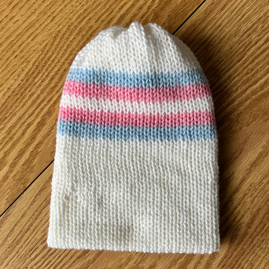 Hand Knitted Double Sided Sotcking Hat