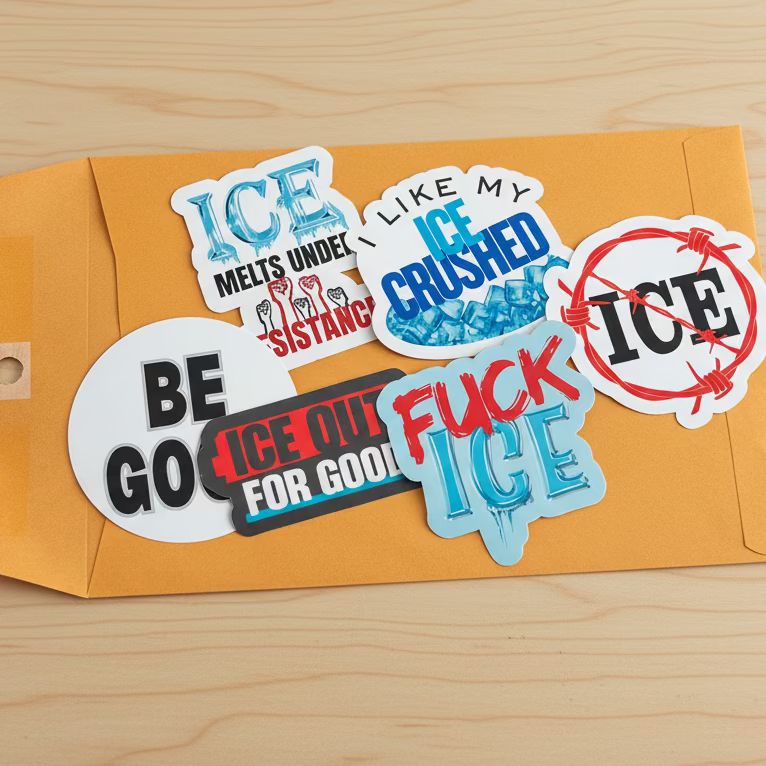 Ice Melts Under Resistance Sticker