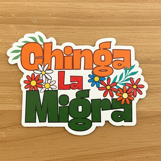 Chinga La Migra Sticker