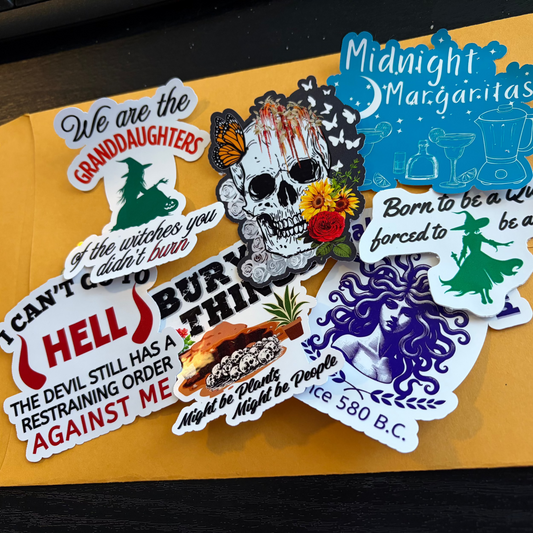 Halloween Sticker Pack - Includes 9 stickers