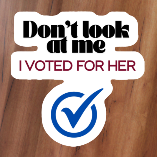 Don't Look at Me Sticker