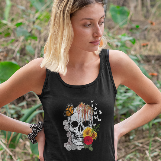 Skull and Flowers Shirt